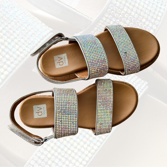 DV by Dolce Vita Kids Sandals with Silver and Tan - Picture 2 of 5